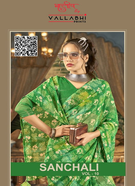 Sanchali Vol 10 By Vallabhi Georgette Printed Sarees Wholesale Online

